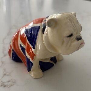 Royal Doulton Ceramic Bulldog Figurine with Union Jack Design